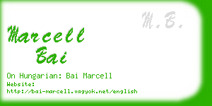 marcell bai business card